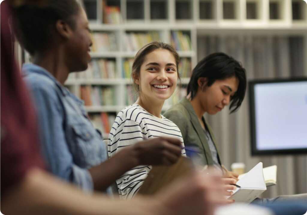 Young people learning about healthy relationships and personal safety